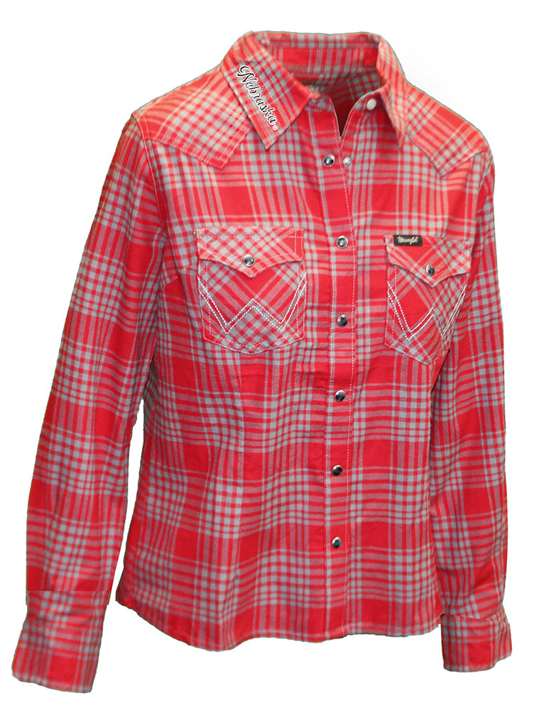 Lady Huskers Snap Wrangler Shirt