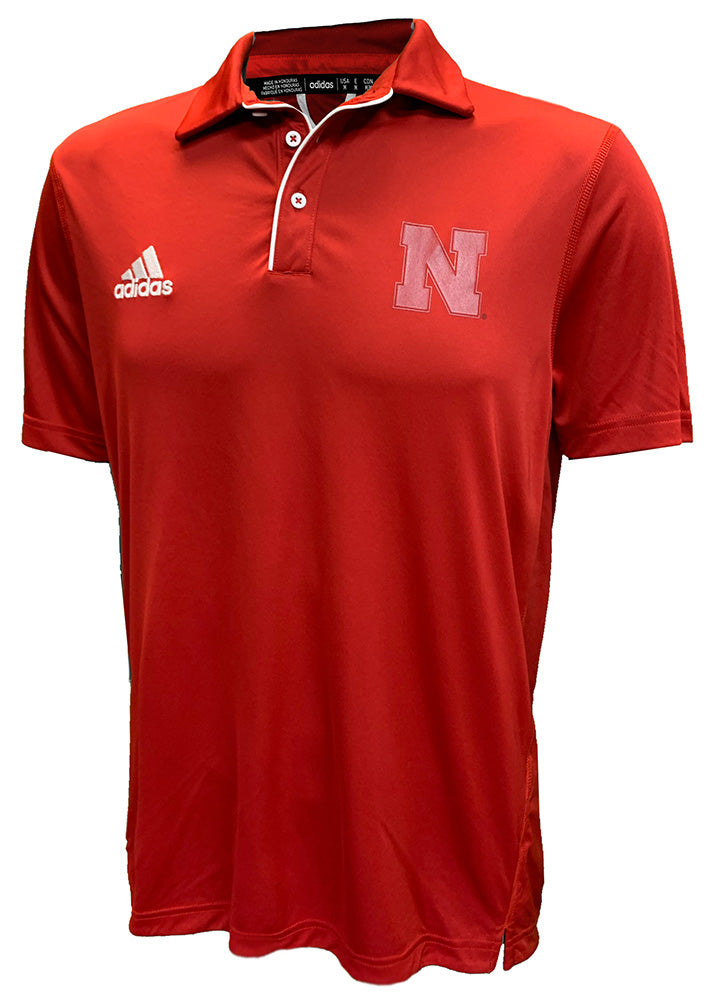 Adidas 2024 Nebraska Coaches ADIcolor Stealth Polo