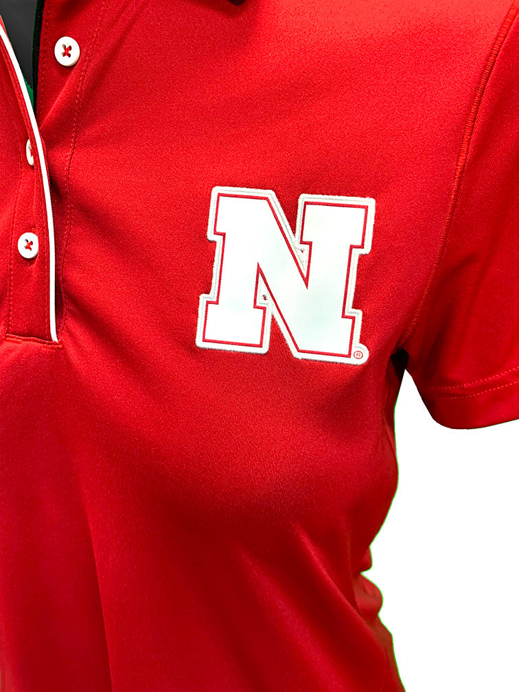 Adidas 2024 Womens Nebraska Home Game Polo