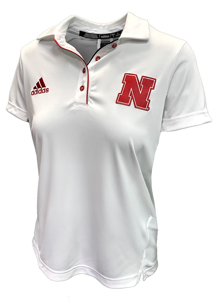 Adidas 2024 Womens Nebraska Coaches Polo - White