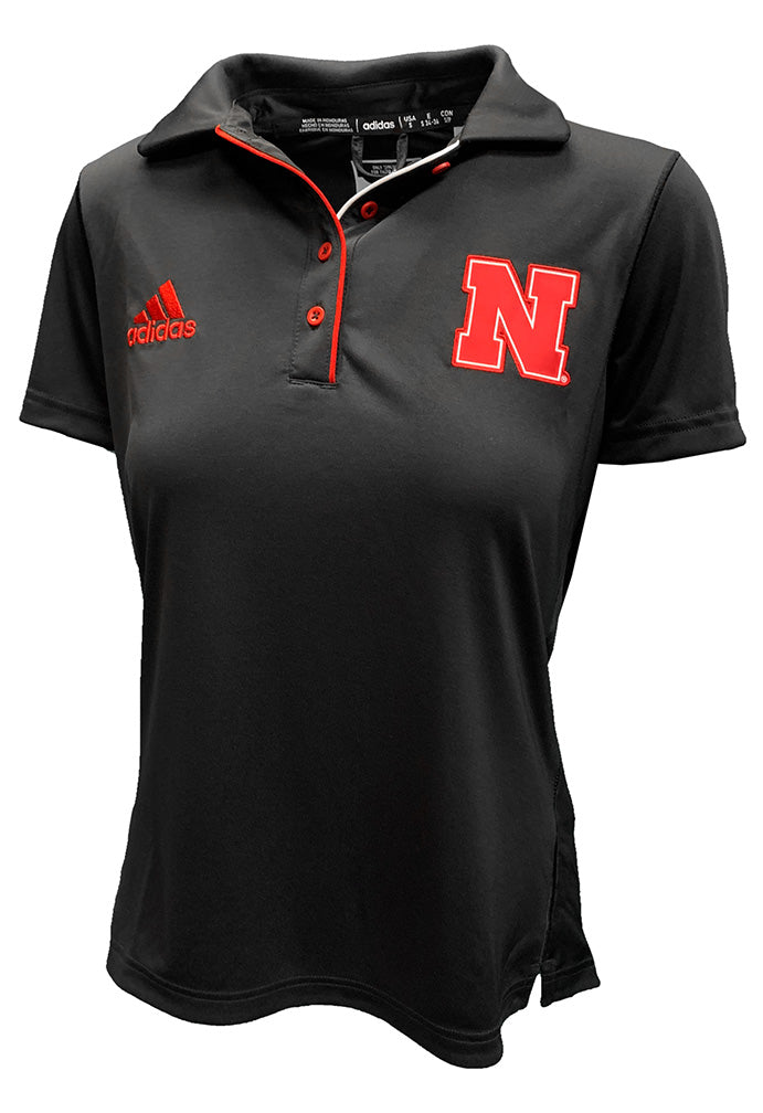 Adidas 2024 Womens Nebraska Coaches Polo - Black