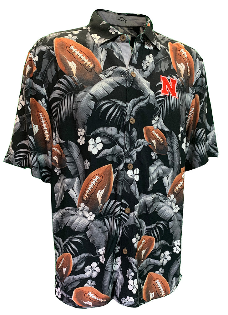 Nebraska Football Veracruz Button T. Bahama - Midnight
