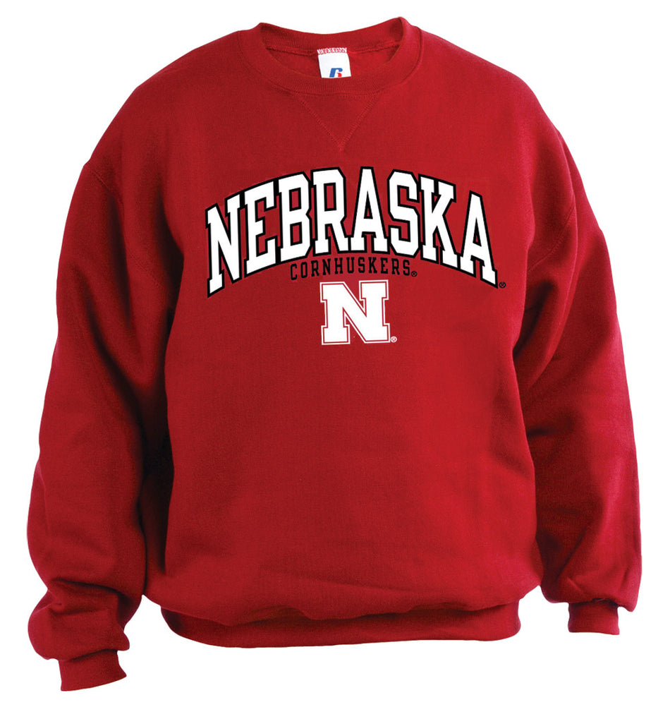 RUSSELL RED NE CORNHUSKERS CREW