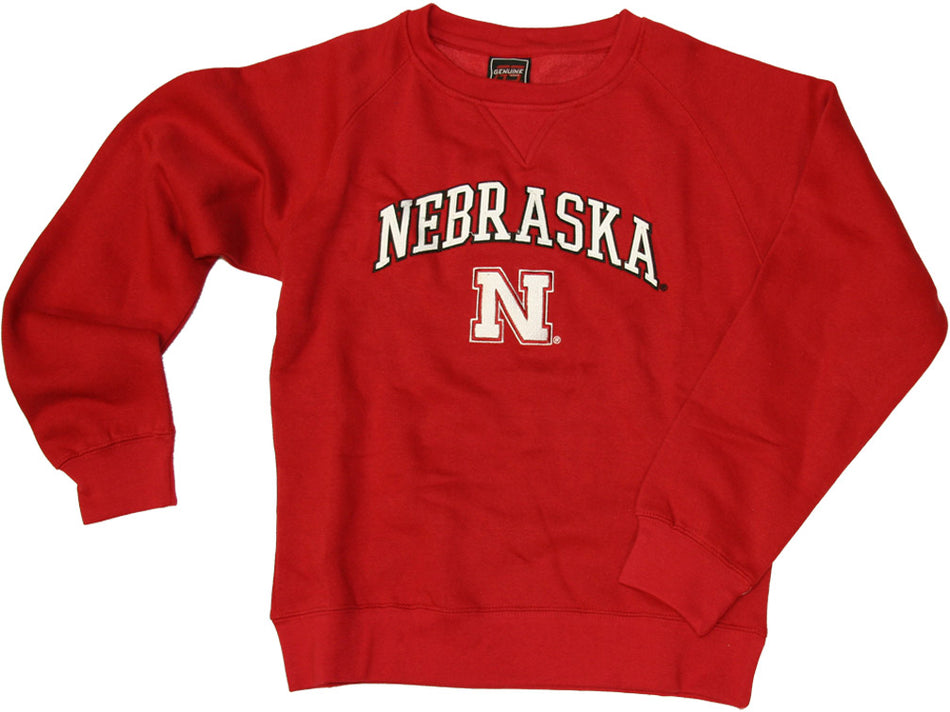 OS W FLEECE CREW RED