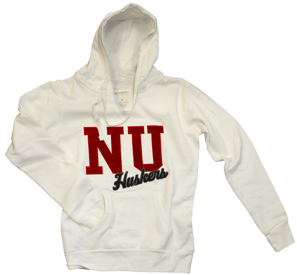 J&M W CHALK HOODY W/ RED VELVET