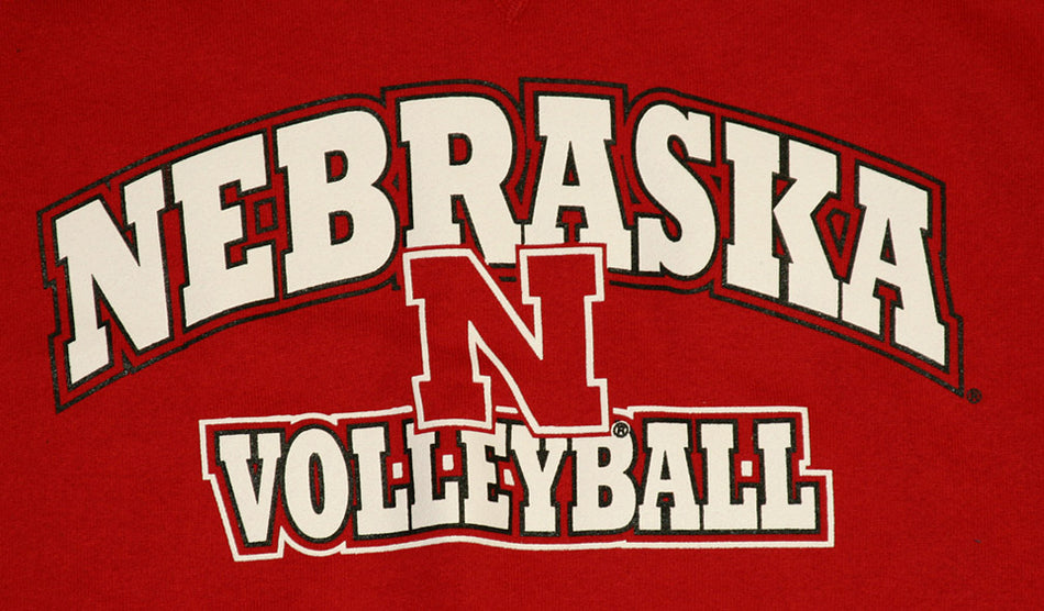 RUSSELL VOLLEYBALL RED FLEECE CREW