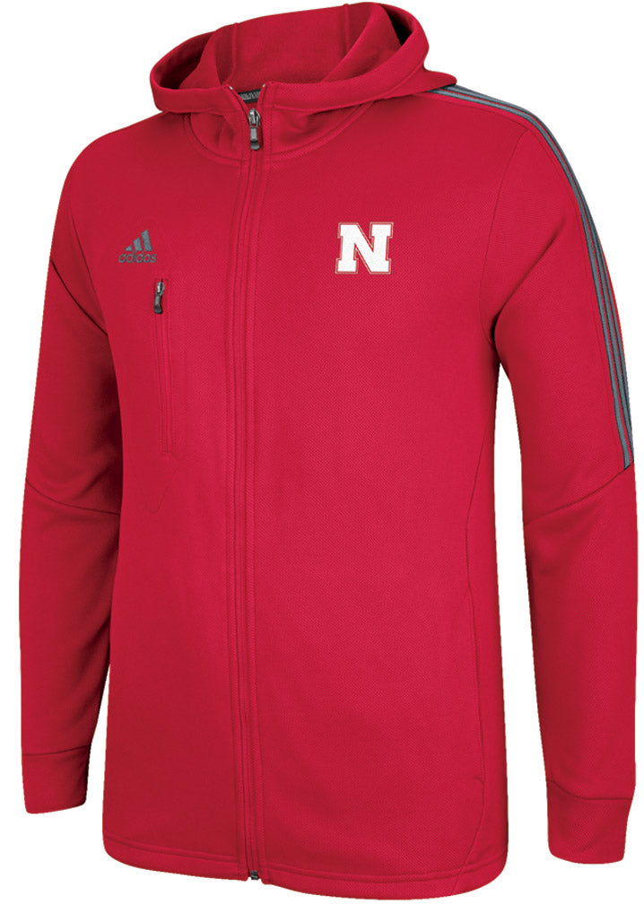 Adidas Red Full Zip Hoodie