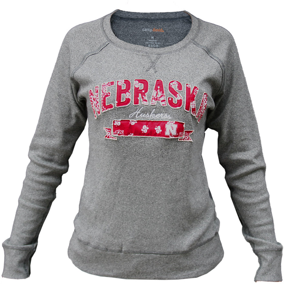 Women's Grey Bandana Crewneck
