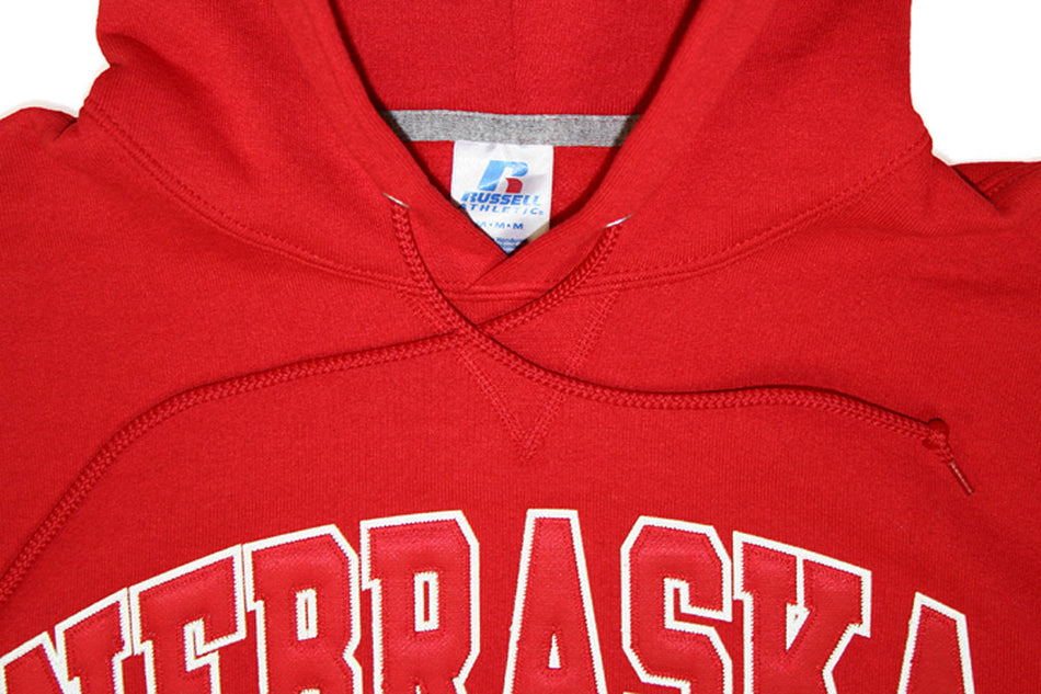 Russell Hoody w/ Red applique & opal twill