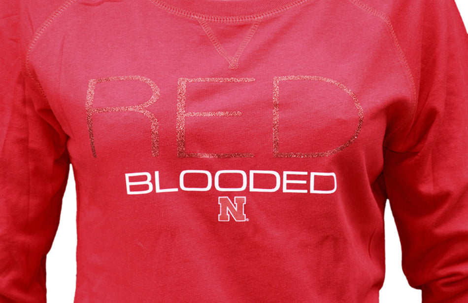 Ladies Jr. Red Blooded Slouchy Pullover