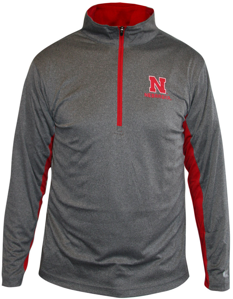 Mens Charcoal 1/4 Zip Pullover