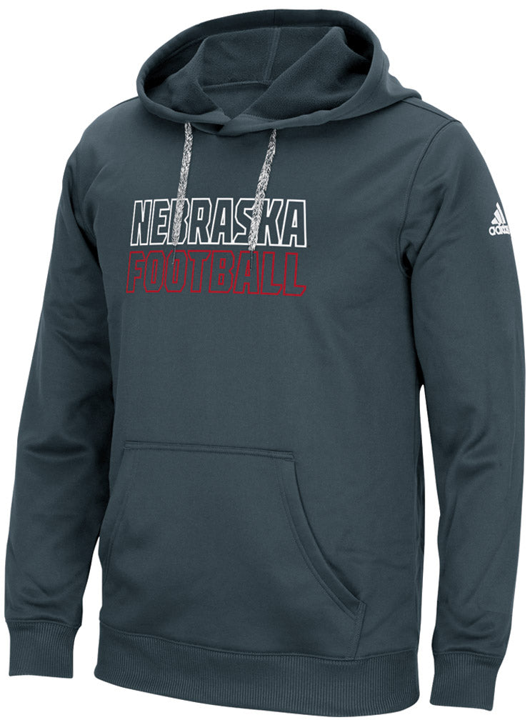 Adidas Neb Football Stitch Embroidered  Tech Fleece Hoodie - Grey