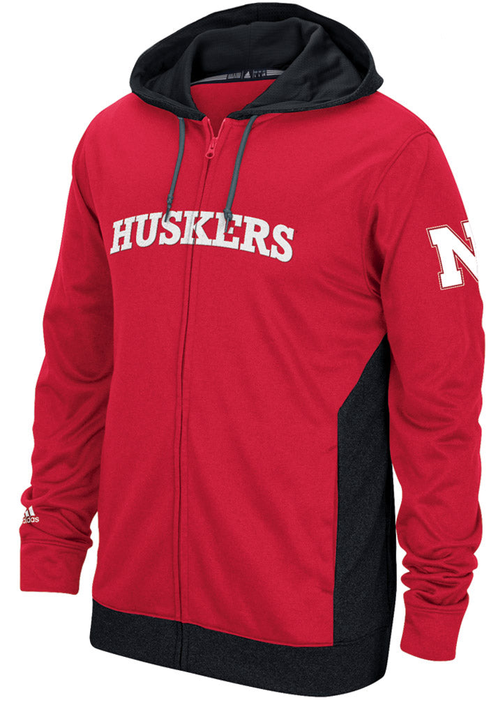 Adidas Full Zip NU Campus Hoodie - Red
