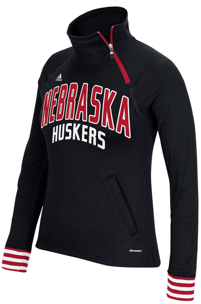 Adidas Ladies Ultimate Quarter Zip Pullover - Black