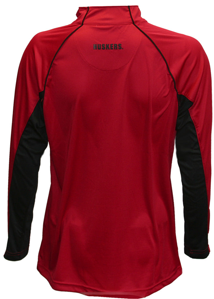 Husker Red Lineman L/S Raglan 1/4 Zip