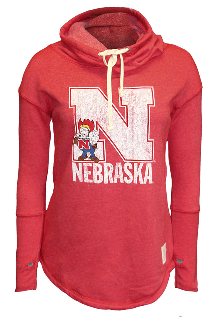 Nebraska N Herbie Cowl Neck Sweatshirt
