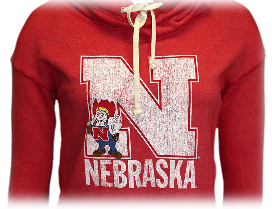 Nebraska N Herbie Cowl Neck Sweatshirt