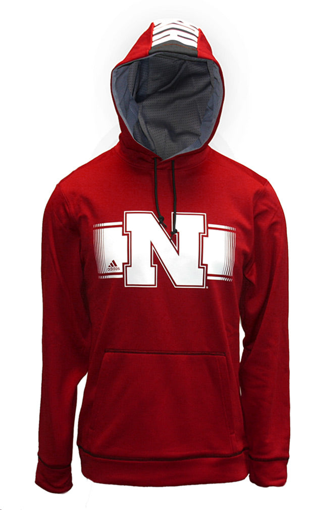 Adidas Huskers Iron N Red Tech Fleece Hoodie