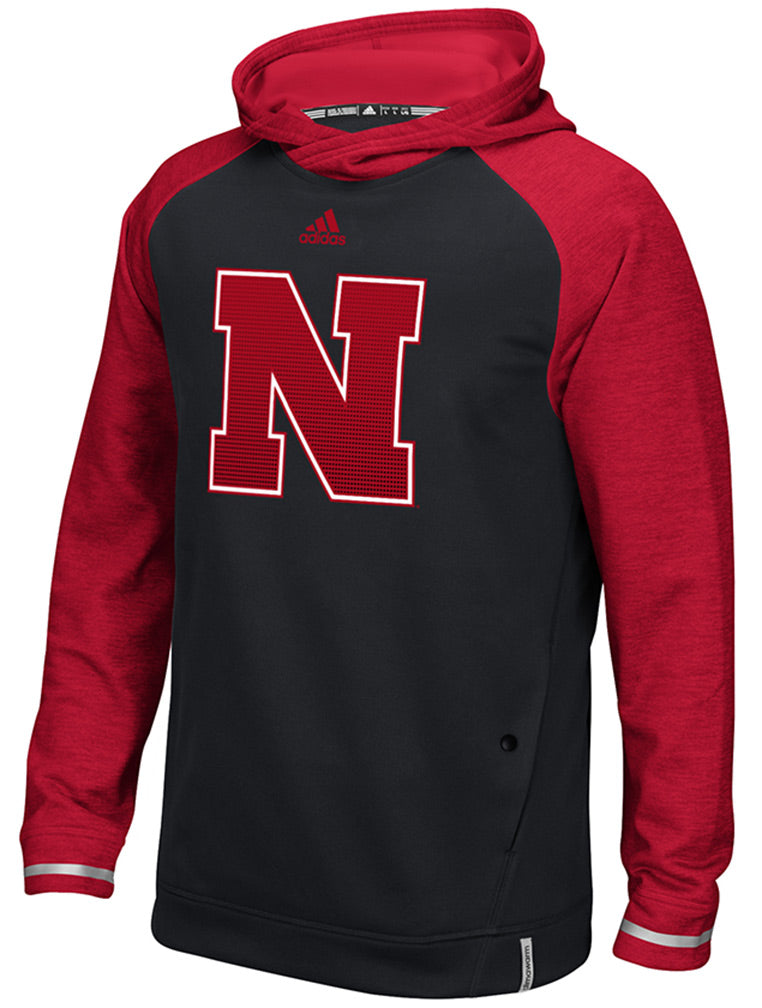 Adidas Husker Player Sideline Black Hoody