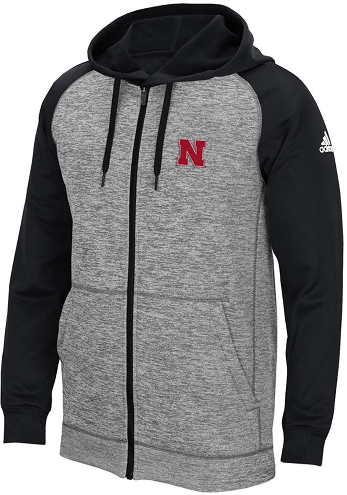 Adidas Nebraska Full Zip Raglan Hoody