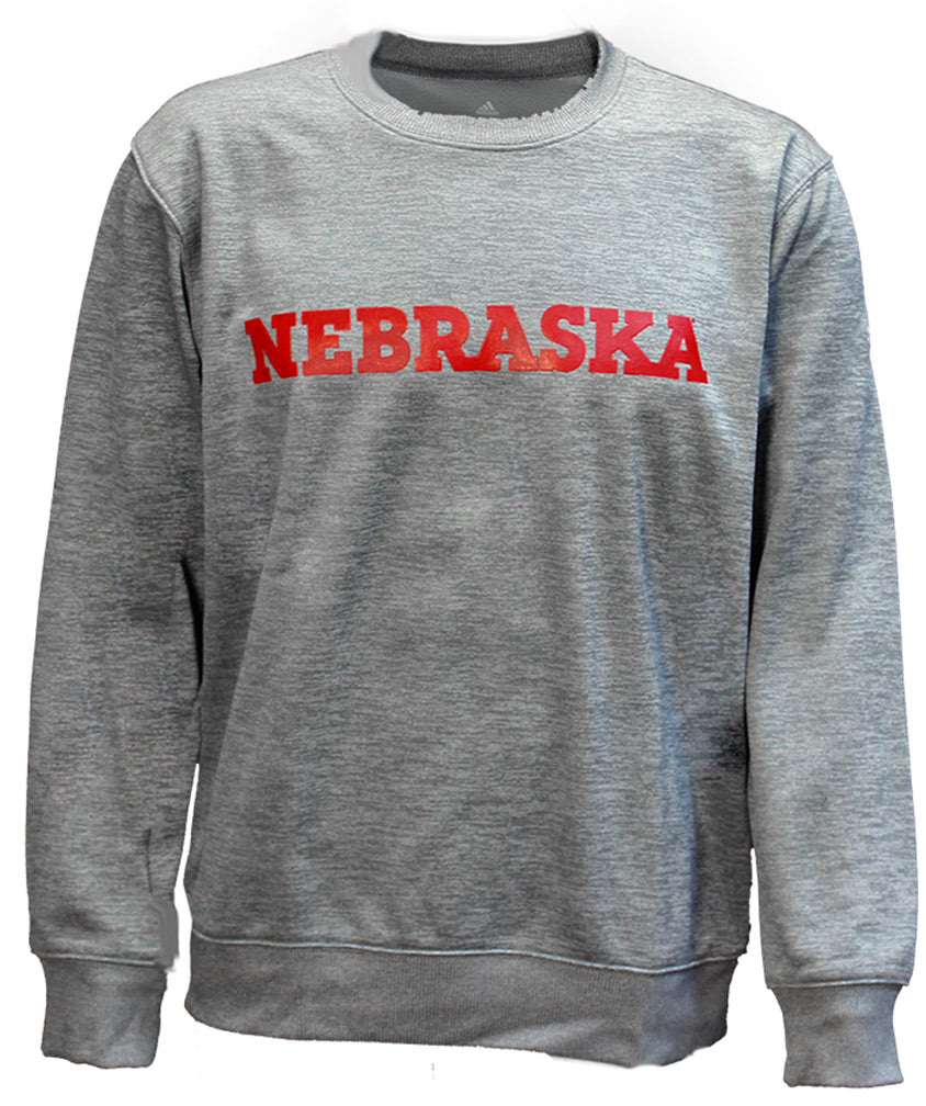Adidas Heather Arch Nebraska Crew