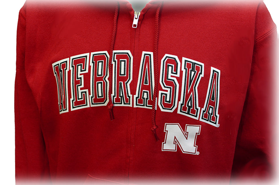 Nebraska Iron N Champion Full Zip Hood