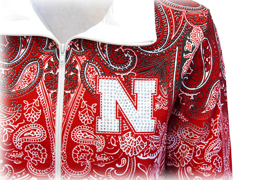 Nebraska Gals Ombre Print Full Zip Jacket