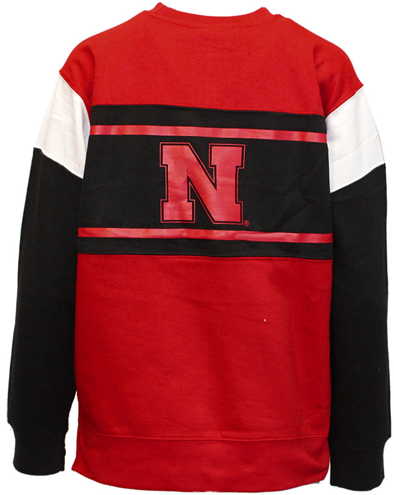Nebraska Womens Color Blocked Sweat