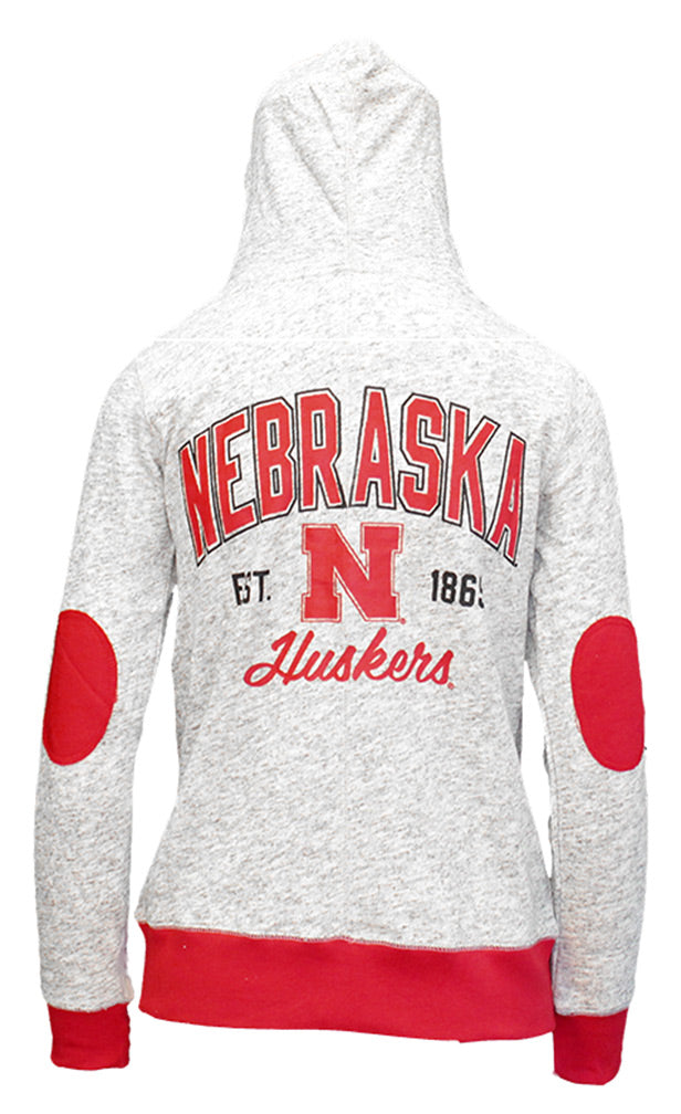 Nebraska Gals Oatmeal Full Zip Hoodie