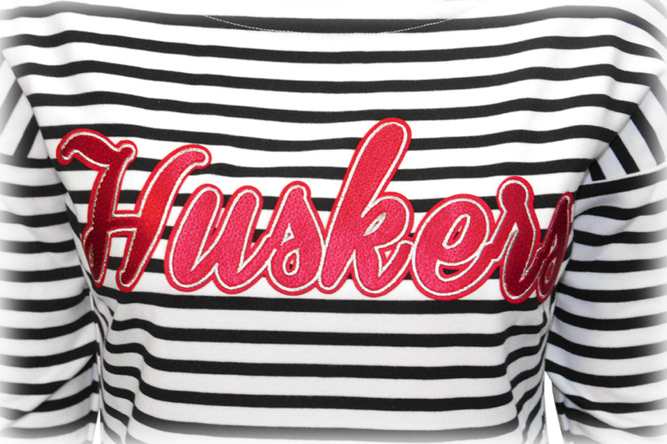 Husker Gals Side Button GameDay Sweater