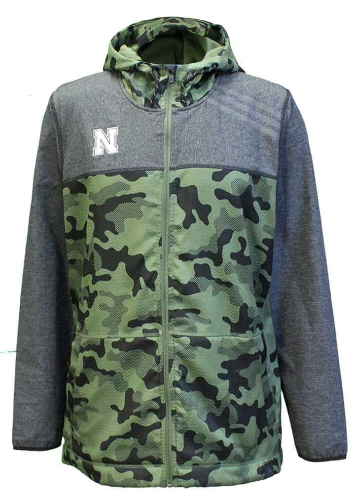 Adidas Green Camo Full Zip Husker Hoodie