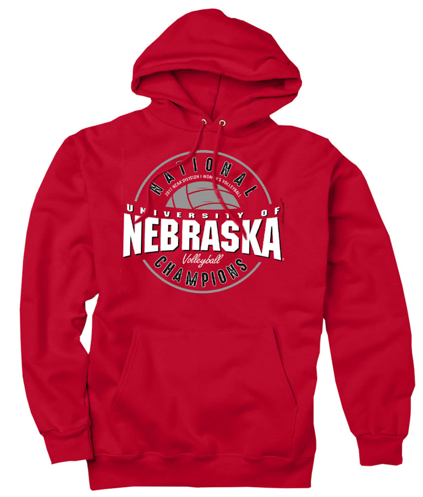 Husker Volleyball 2017 National Champs Bullseye Hoody