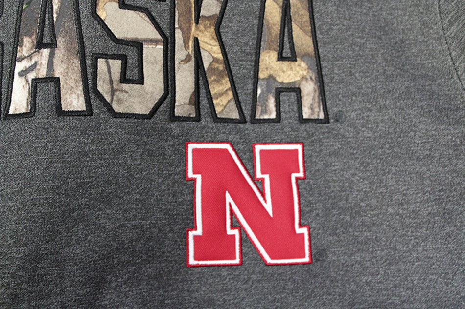 Nebraska Camo Wordmark Hoodie