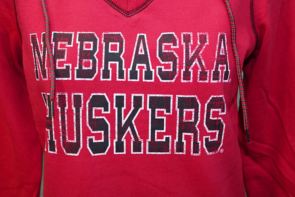 Nebraska Huskers Gals VNeck Hoodie