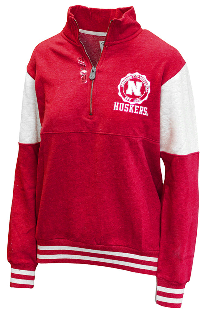 Huskers NU Seal Mock Neck Quarter Zip