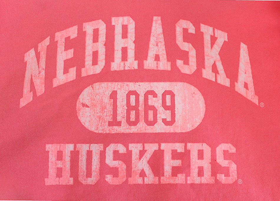 Coral Dyed Huskers Crew Sweatshirt