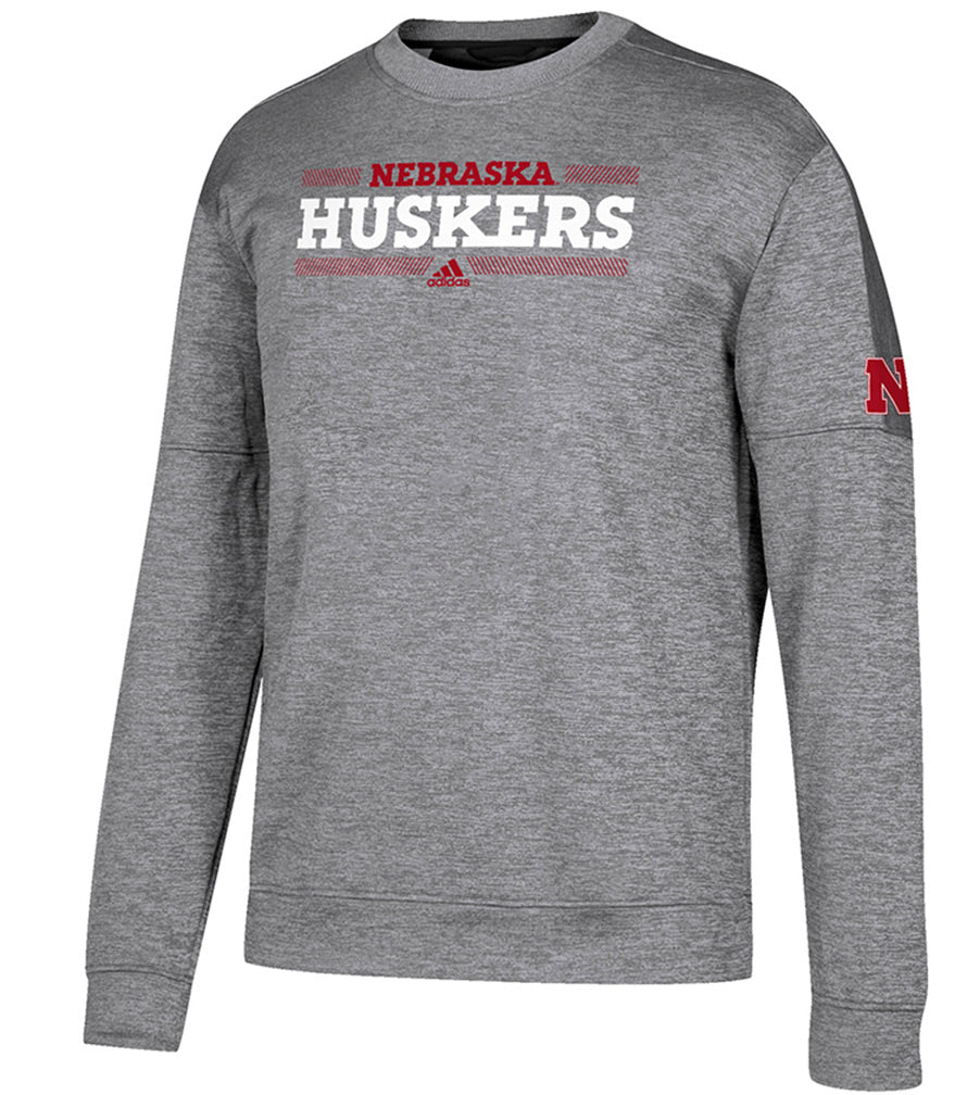 Adidas Nebraska Huskers Crew Linear Bar