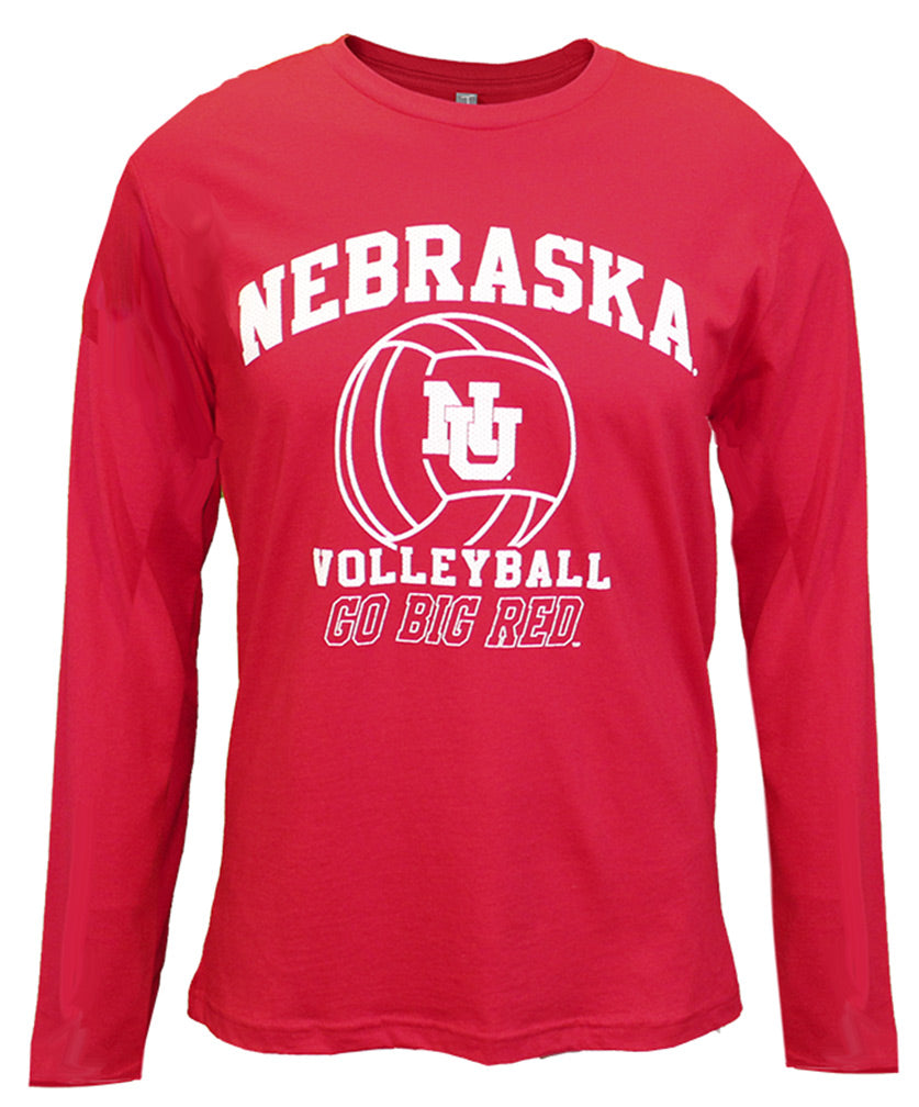 Nebraska Volleyball Go Big Red LS Tee
