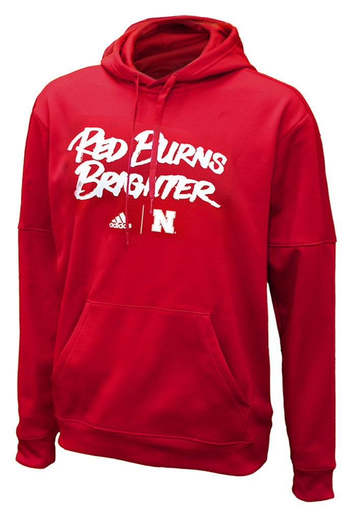 Adidas Huskers Red Burns Brighter Deluxe Fleece Hoody