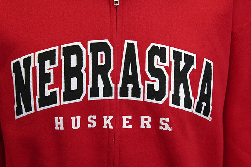 Nebraska Champion Powerblend Full Zip Hoodie