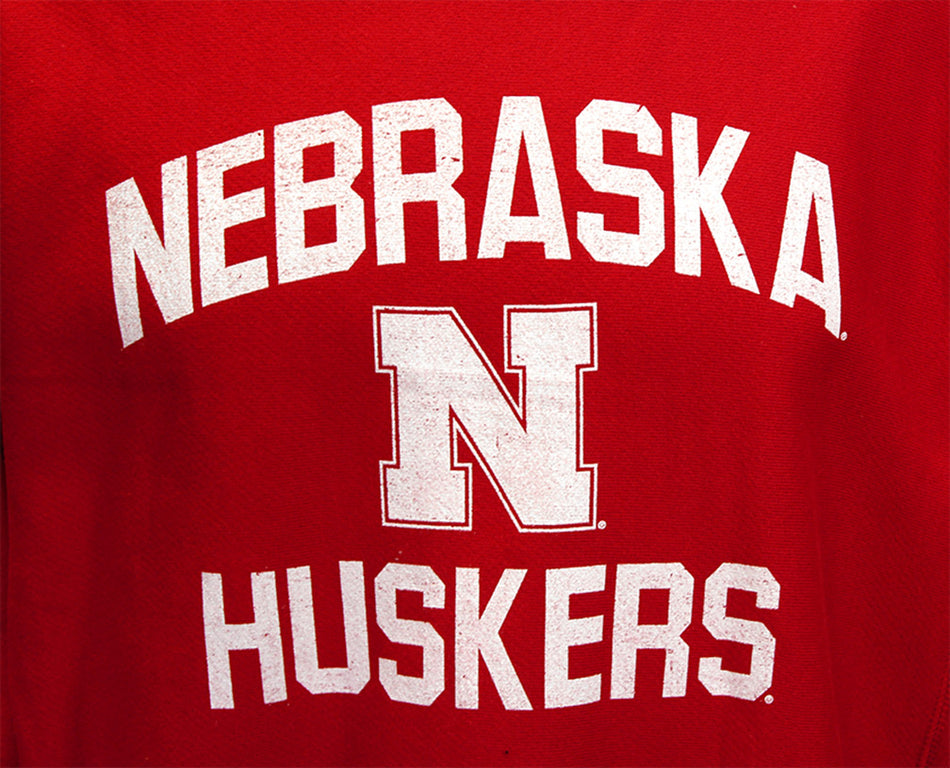 Nebraska Reverse Weave Champion Crew - Red