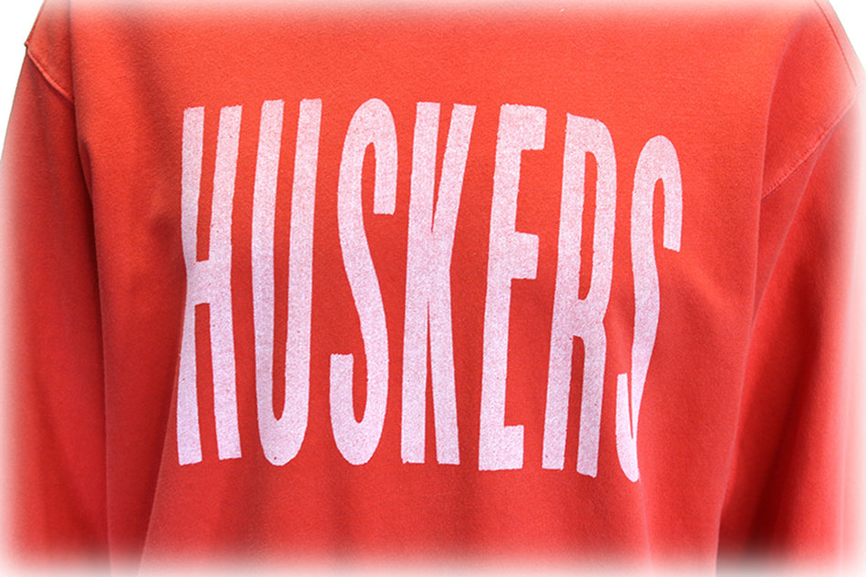 Huskers Washed Fleece Crew