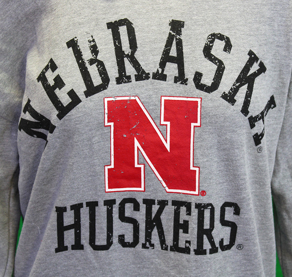 Husker Womens Ripped Terry Sweat