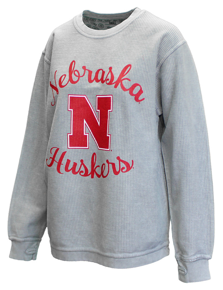 Womens Nebraska Julie Corded Crew