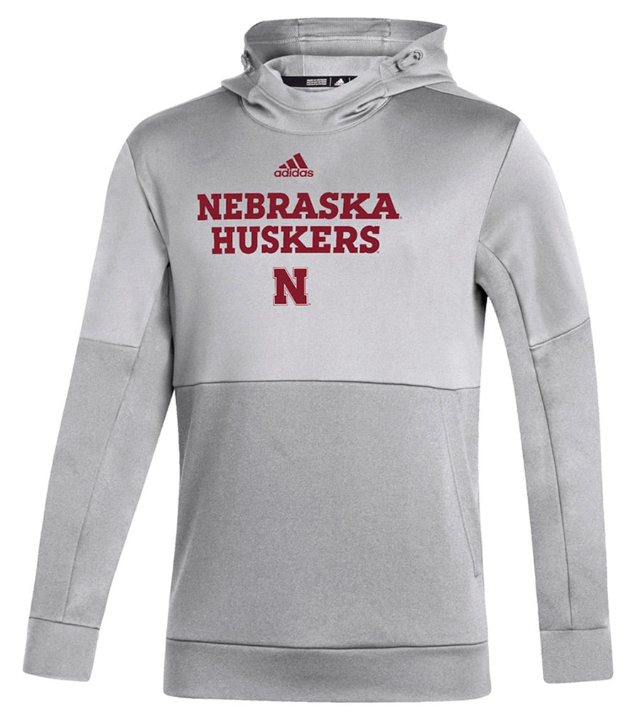 Adidas Huskers Locker Room Hoodie - Grey