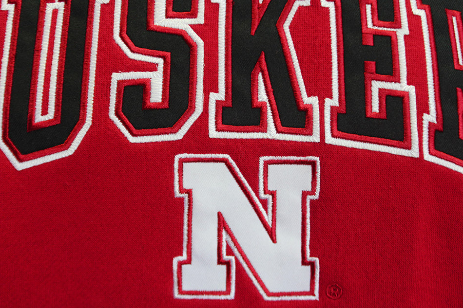Nebraska Rally Pullover Hood - Red