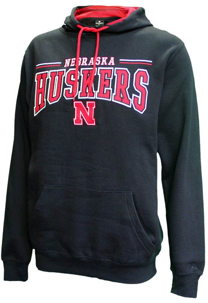 Nebraska Rally Pullover Hood - Black