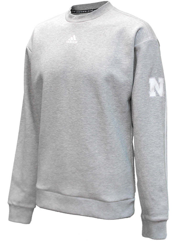 Adidas Nebraska Must Have 3-Stripe Crew