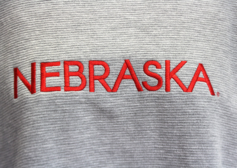 Womens Nebraska Ribbed Pullover