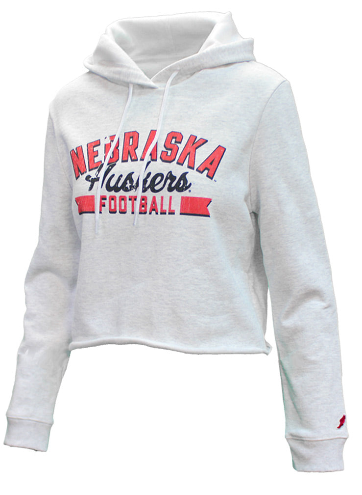 Ladies Nebraska Huskers Crop Hoodie